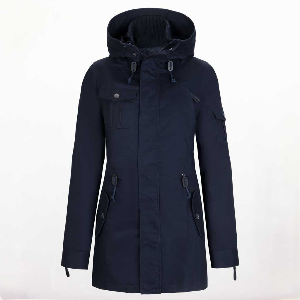 Ladies sale blue parka